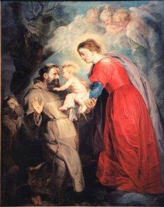 San Francisco recibe al Niño Jesús de Peter Paul Rubens